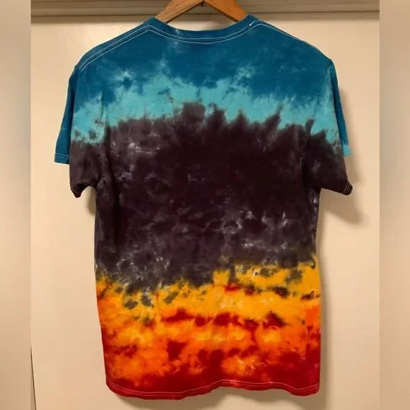 Led Zeppelin US Tour 1975 T Shirt Mens Size Medium Tie Dye - Picture 4 of 5